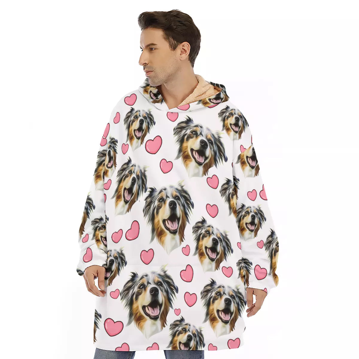 Pups Furry Custom Oversized Hoodie Blanket Dogs Harness Australia